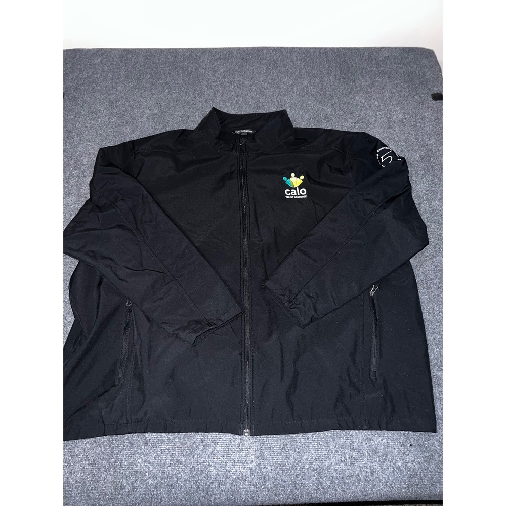 Port Authority Mens 6XL Black Full Zip Softshell Jacket Calo Trust Restored Logo